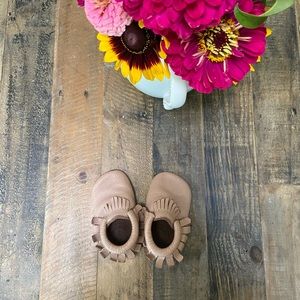 Well loved freshly picked moccasin